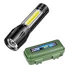 SKMEI Tactical Flashlight and Desk Lamp with Gift Box Focus Zoom Torch Light with 3 Modes Adjustable for Emergency and Activities EDC 911