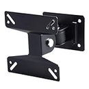 TJOM LCD TV Wall Mount Stand for 14 inch to 24 inch, 180 Degree Rotation LED Bracket Power Revolving TV Stand - Black
