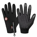 Winter Gloves for Men, Cycling Gloves Women or Mens Gifts for Christmas, Touch Screen Glove for Running Workout