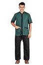 FABUNIFORMS Male Housekeeping/Hotel staff/Hospital staff Uniform Set, Green, 42