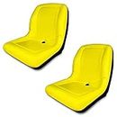 TRAC SEATS (2 Seats) Yellow Seat for John Deere Gator CS TS TX 4X2 AM133476 - High Back Seats