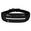 Running Belt [Waist] [Pack]s,[Workout] Fanny [Pack],Ultra Light Bounce Free [Waist] Pouch Fitness Belt Sport for Women Men,Adjustable Waistband Bag for All Kinds of Phone (Black)