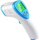 AILE Thermometer Baby-Adult Temperature Monitor: CE Approved UK Medical Digital Forehead Thermometers - No Touch Infrared Sensor Probe with Fever Alarm, Memory Function