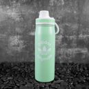Adidas Training One-Liter Light Green Stainless Steel Water Bottle 20 oz