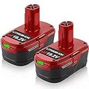 VANTTECH 2Pack Upgraded 19.2V 6.0Ah Lithium Battery Replace for Craftsman 19.2 Volt Battery DieHard XCP 3130211004 130279005 11375 11045 1323903 315.115410 315.11485 315.PP2011 Cordless Battery