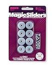 MAGIC SLIDERS 08125-1 Inch Round 8 Pack Screw on Sliding Discs - Self-Adhesive Furniture Disc Pad Sliders for Household Furniture to Protect Surfaces, Wood, Tile, Carpet, and Vinyl Floors