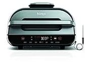Ninja Foodi Smart XL Grill and Air Fryer, Black/Stainless Steel (AG551)