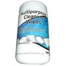 100 Pack Multipurpose Cleaning Wipes - Removes dust, grime, dirt, ink residues - Suitable for use on computer cases, peripherals and keyboards - Can be used to clean telephone handsets and headsets - 100 wipes (130x150mm) contained in a re-sealable tub dispenser - Alcohol free moist cleaning wipes for use on most surfaces, ideal for use with most computers / office equipment. i.e. screens, keyboards, mice, CD/DVD, TV, video, telephones etc