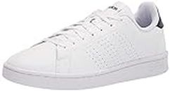 adidas Mens Cloudfoam Advantage Shoes Sneakers, White/White/Ink, 11 US