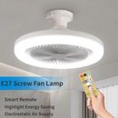 Ceiling Fan with Lights,Small Ceiling Fan with Remote,10-inch Bladeless Fans