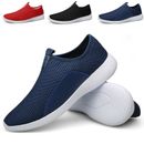 Men's Slip-on Walking Sneakers Fashion Lightweight Athletic Tennis Running Shoes