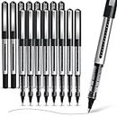 APOGO Rollerball Pens Black Ink, 16 Pack Pens Multipack 0.5mm Black Gel Pens, Quick-Drying Ink Pens, Writing Pens for Note Taking, Sketch, Bullet Journal, Black Pens for School & Office Supplies