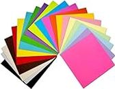 ECLET 5.5 x 5.5 Neon Origami Paper Pack of 100 Sheets (10 sheet x 10 color)Fluorescent Color Both Side Coloured For Origami, Scrapbooking, Project Work