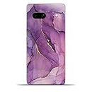 GRABB KAR Hard Back Cover Case for Google Pixel 7A | 3D Printed Designer Matte Phone Case Mobile Cover | Purple Alcohol Ink - Purple