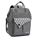 Lekesky Laptop Rucksack Bag15.6 Inch Computer Backpack School Bag for Travel Business College Women Men- Grey
