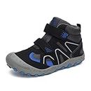 Mishansha Boys Hiking Boots Walking Running Girls Ankle Sneaker Trekking Lightweight Breathable Casual Kids Shoes Black Big Kid 6