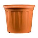 Hug A Plant | Heavy Duty 24 Inch Plastic Planter | Grower Pot/Garden Pot for Home & Garden (24INCH | 60CM) (Pack of 1, Terracotta)