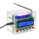Kit de radio digital con pantalla LCD HÁGALO USTED MISMO radio FM kit electrónico con luces LED