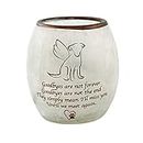 Stony Creek Best Friend Dog Pre-Lit Vase, Glass, Bereavement Sympathy Loss, Seasonal Celebration Lighting, Bgd9252, Brown, 3.25 In H X 3.0 In W X `3.0 In D