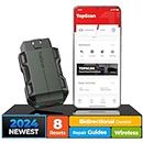 TOPDON Topscan OBD2 Scanner Bluetooth, Wireless OBDII All System Diagnostic Tool, Active Test, Check Engine Car Code Reader, Vehicle Performance Test for iPhone & Android, All Software 1 Year Free