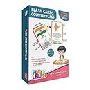 Funskool Play & Learn-Country Flags,Educational,50 Pieces,Flash Cards,for 4 Year Old Kids and Above,Toy