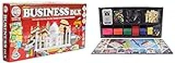 RATNA'S Fun Filled Business 5 in 1 Deluxe Game with Plastic Money Coins & 2 in 1 Business and Chess Deluxe Board Game with Biscuit Coins Inside to Develop Concentration and Brain Skills, Kid