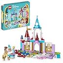 LEGO Disney Princess Creative Castles 43219​, Toy Castle Playset with Belle and Cinderella Mini-Dolls and Bricks Sorting Box, Travel Toys for Girls and Boys, Sensory Toy for Kids Ages 6+