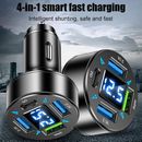 3 USB+1 type-c Port Super Fast Car Charger Adapter DE For iOS Android Phone C5K3