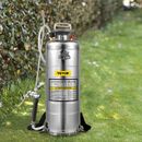VEVOR 12L Stainless Steel Sprayer w/3' Hose for Pesticide Clean and Sanitizing