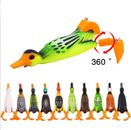 Little duck floating soft fishing lure with propeller fins 11.2g 95mm- 10 colors