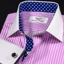 Pink Winchester Stripe Unique Designed Stars Inner Lining Business Shirt Smart