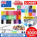 KAM Snap Kit T5 Plastic Snaps Poppers Fastener Button Press Stud Plier Tool BOX