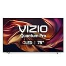 VIZIO 75-inch Quantum Pro 4K QLED 120Hz Smart TV with 1,000 nits Brightness, Dolby Vision, Local Dimming, 240FPS 1080p PC Gaming, WiFi 6E, Apple AirPlay, Chromecast Built-in (VQP75C-84, New)