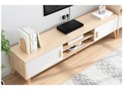 120cm Modern TV Stand Cabinet Wood Entertainment Unit Shelf Storage Maple