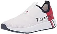 Tommy Hilfiger Women's Aliah Sneaker, White, 7.5