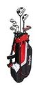 MACGREGOR Cg3000-Juego de Medio Bolsa para Palos de Golf Juego de Paquetes, Hombres, Negro/Rojo, Mano Derecha