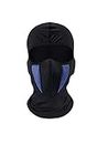 Semaphore Blue & Black Full Face Dust Proof Breathable Cotton Fabric Ski Cover Balaclava Windproof Mask Compatible with Bullet Battel