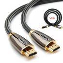 PREMIUM 4K HDMI CABLE 2.0 HIGH SPEED GOLD PLATED BRAIDED LEAD 2160P 3D HDTV UHD