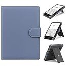 HoYiXi Universal Case Compatible with 6”-6.8” Kobo/PocketBook/Tolino/Sony E-Book eReader Kindle Paperwhite/Kobo Clara HD/Kobo Clara 2E Leather Stand Cover for 6-6.8'' E-Book eReader, purple