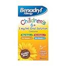 Benadryl Allergy Children's 6+ 1 Mg/ml Oral Solution, 70ml