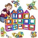 38PCS Magnetic Building Blocks Magnetic Tiles Magnets for Kids Construction Learning Educational Magnetic Toys for 3 4 5 6 Years Old Boys Girls Toddlers Kids Christmas Birthday Gifts for 3+