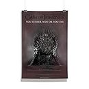 MCSID RAZZ Game of thrones Iron Throne Poster for Home | Poster for Office | Wall poster for Living room [ Frame Not Included ] Size A3 Official Licensed by HBO(Home Box Office) USA