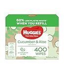 Huggies Thick Baby Wipes Cucumber and Aloe 400 Count
