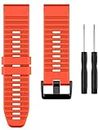 Zitel Band Compatible with Garmin Fenix 6/6 Pro, Fenix 7/7 Solar, Fenix 5/5 Plus, Epix 2, Approach S62, new Forerunner 955/945/935, Replacement 22mm Straps - Coral