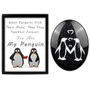 Moyel Penguin Stone Pocket Hug Cute Penguin Gifts Funny Wedding Anniversary Present for Him Or Her Birthday Gifts for Girlfriend Wife Husband Boyfriend Gift Ideas On Christmas Valentines Day