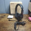 LEVN USB Wired Headset With Microphone Noise Canceling Mute in-line For Computer