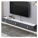 Mounted Entertainment Center Floating TV Stand Cabinet with Cable Holes, 70.8” Wall-Mounted Floating TV Shelf for Under TV, Entertainment Center Modern Media Console Wall Mounted Tv Shelf