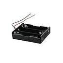 CentIoT - 3S x 18650 three series lithium battery holder - for 12.6V li-ion plastic case with lead wire hard pin spring retention - 1PCS Black
