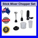 Stick Mixer Chopper Set Speed Control Stainless Steel Home Kitchen Appliances AU