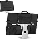 Mancro Monitor Carrying Case Compatible with Apple 27" iMac Desktop Computer, Padded Travel Carrying Bag with Rubber Handle, Pockets for 27" Screen and Accessories, Protective Case Monitor Dust Cover